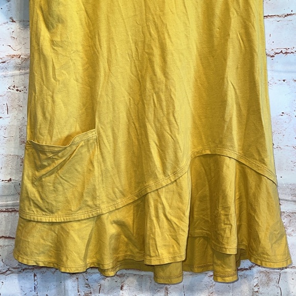 LOGO Lori Goldstein Shirt Womens XS Short Sleeve Ruffle Hem Tunic Top - Picture 4 of 8